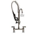 Bk Resources Mini Pre-Rinse 4"O.C. Faucet, Reduced Size For Small Spaces W/ BKF-8HD BKF-8HD-MINI